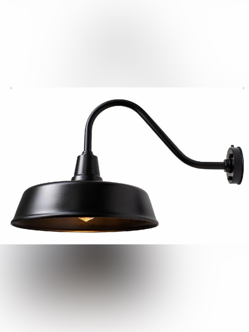 NIB Naurham 21” Black Barn Light
